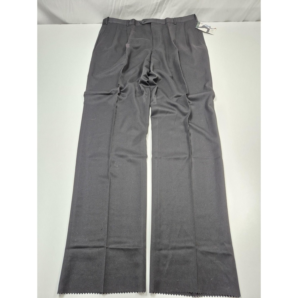 Palm Beach Reflex Dress Pants Mens 40x36 Gray Pleated Straight Unhemmed NWT